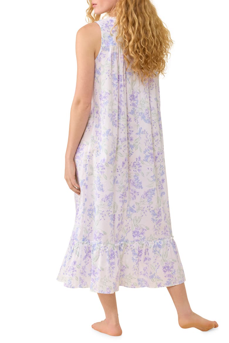 Floral Sleeveless Ballet Nightgown, Alternate, color, BOTANICAL PRINT