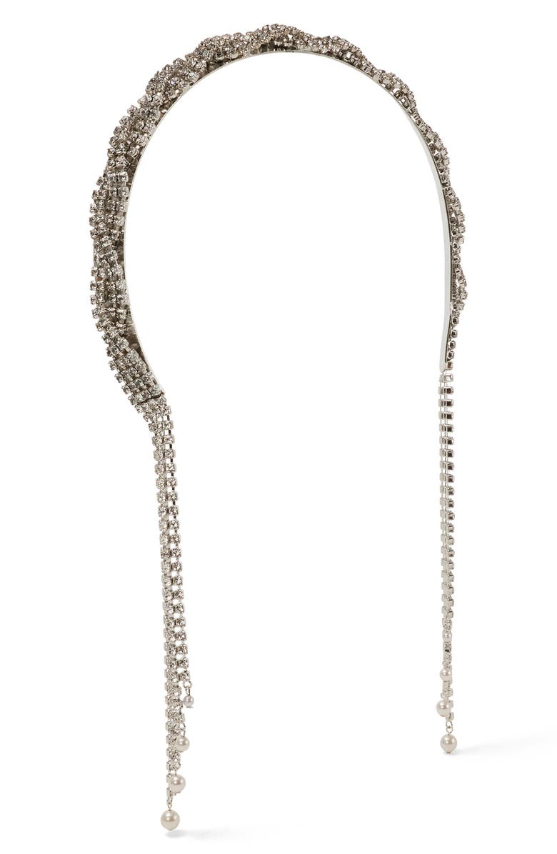 LELET NY Margaret Crystal Fringe Headband, Main, color, 