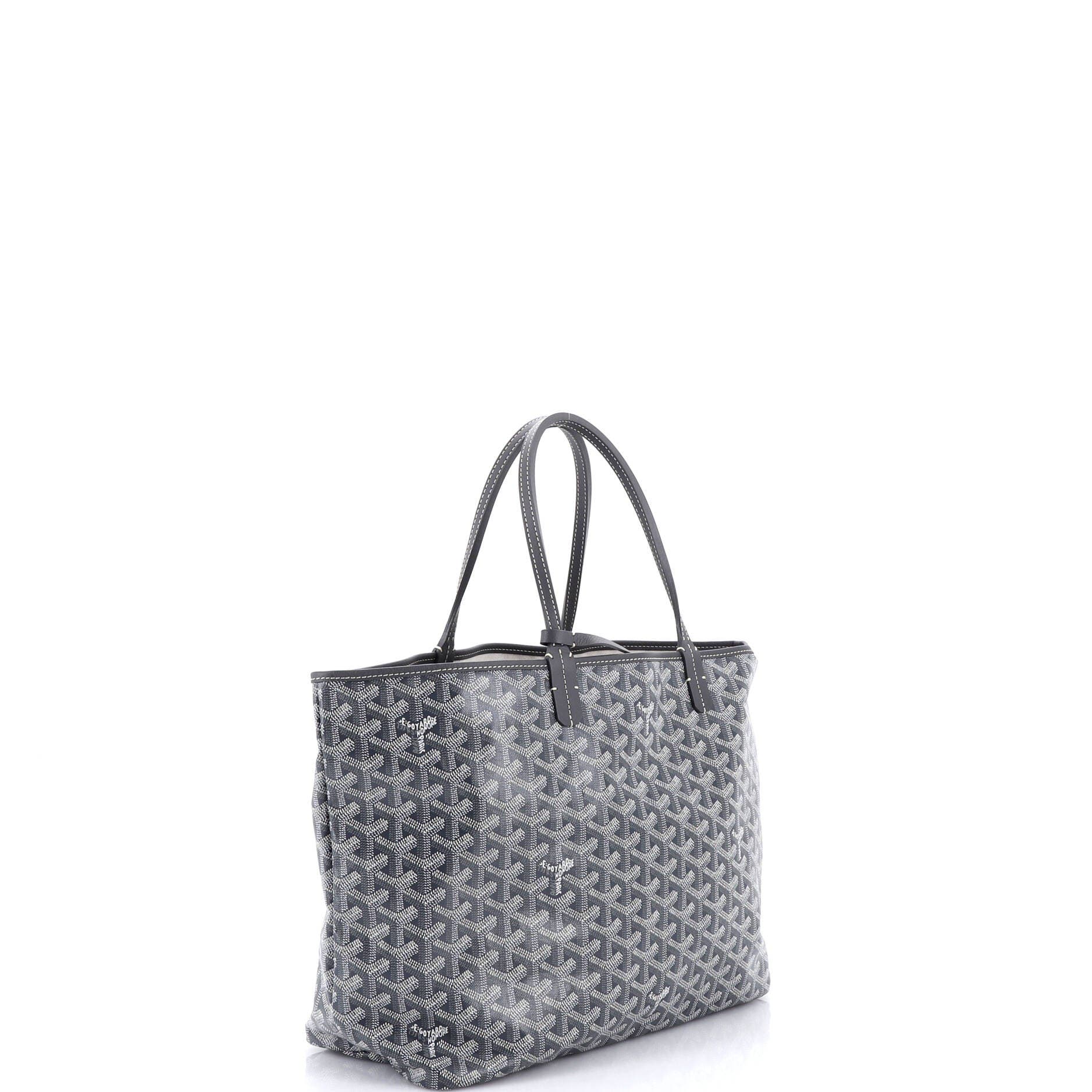 Pre-Owned Goyard Saint Louis Tote Coated Canvas PM, Alternate, color, Gray