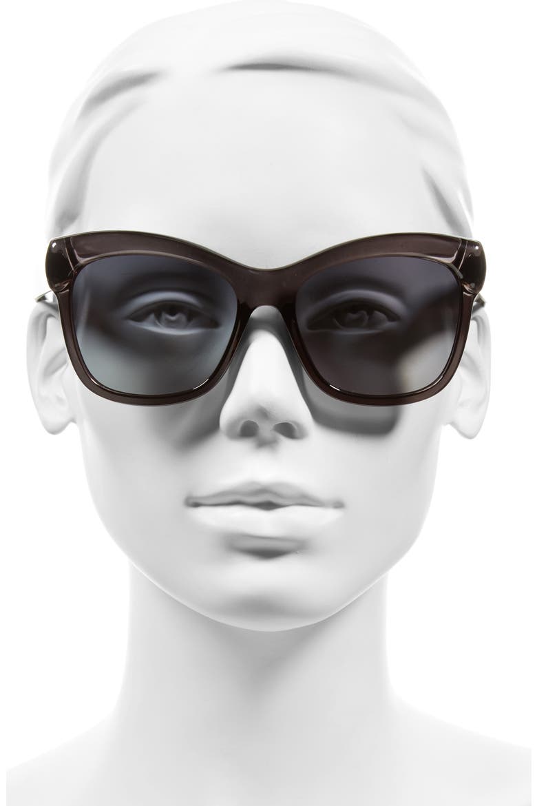 55mm Retro Sunglasses, Alternate, color, GREY