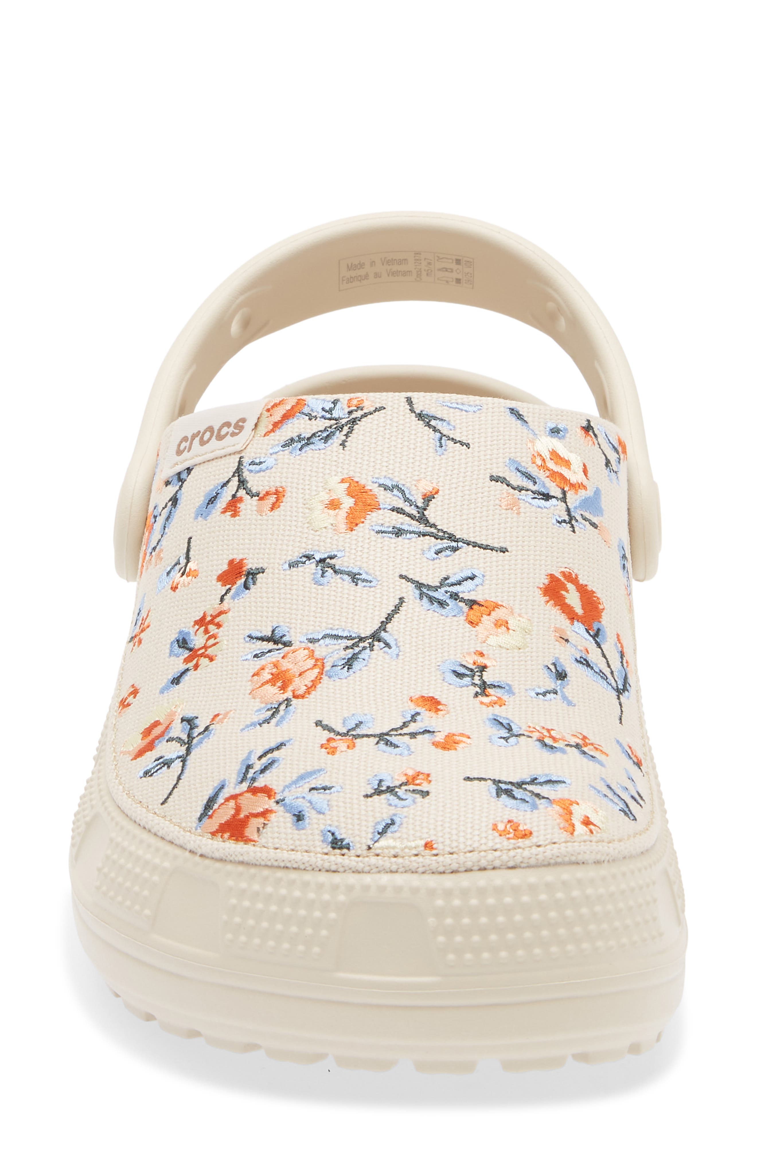 Gender Inclusive Classic Crafted Floral Clog, Alternate, color, FRAPPE