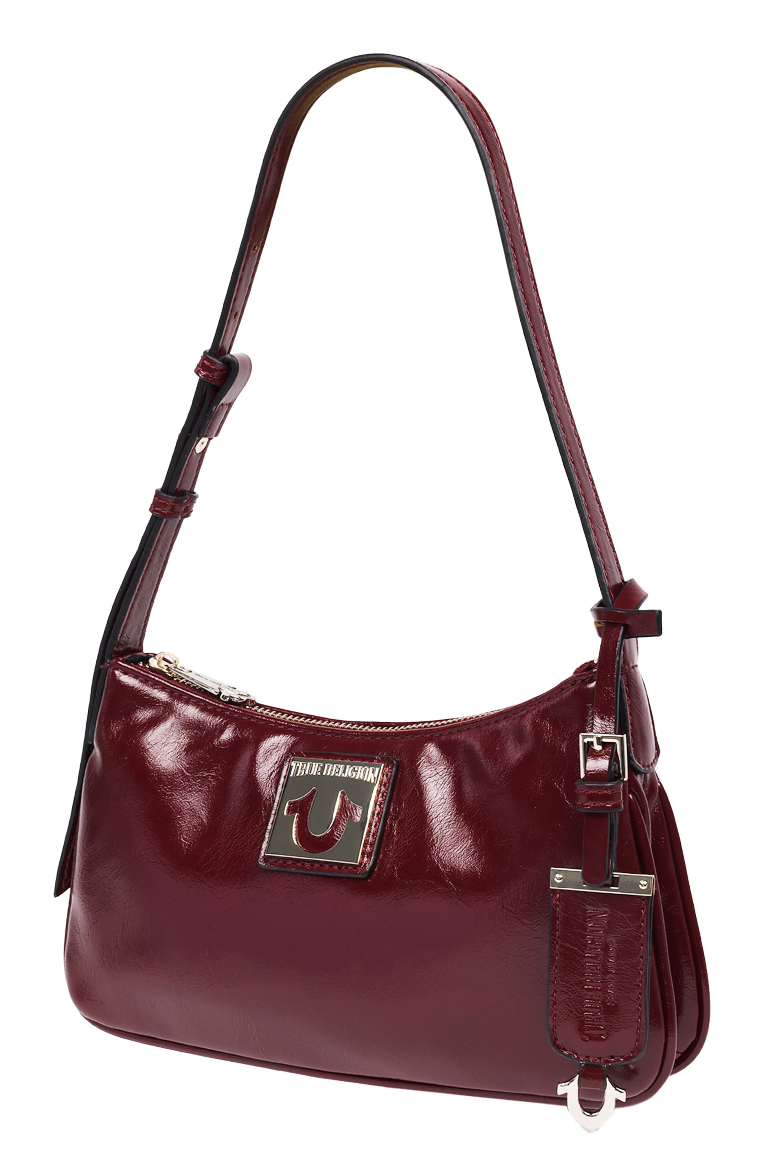 True Religion Horseshoe Plaque Shoulder Bag, Alternate, color, 