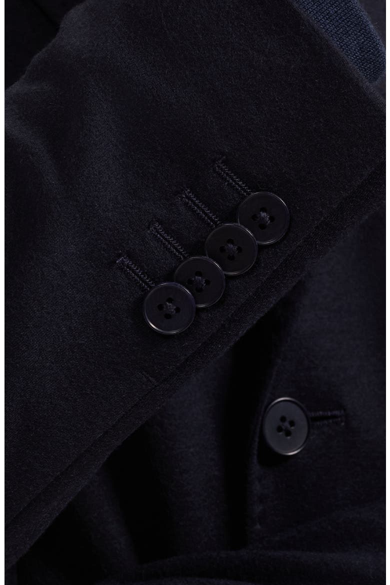 Two Button Wool Blend Blazer, Alternate, color, NAVY