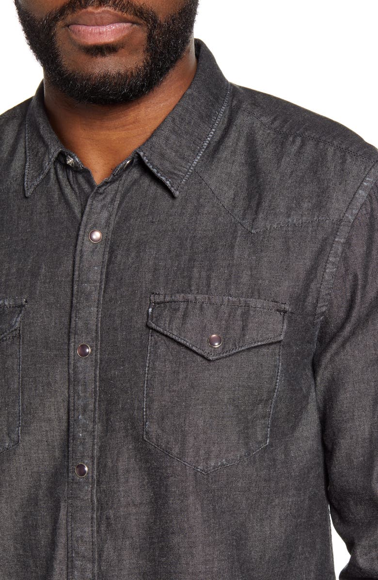 John Varvatos Star USA Clint Snap-Up Western Shirt, Alternate, color,