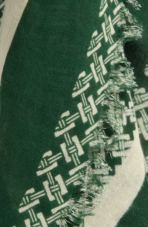 Rag & Bone Mira Print Scarf In Green