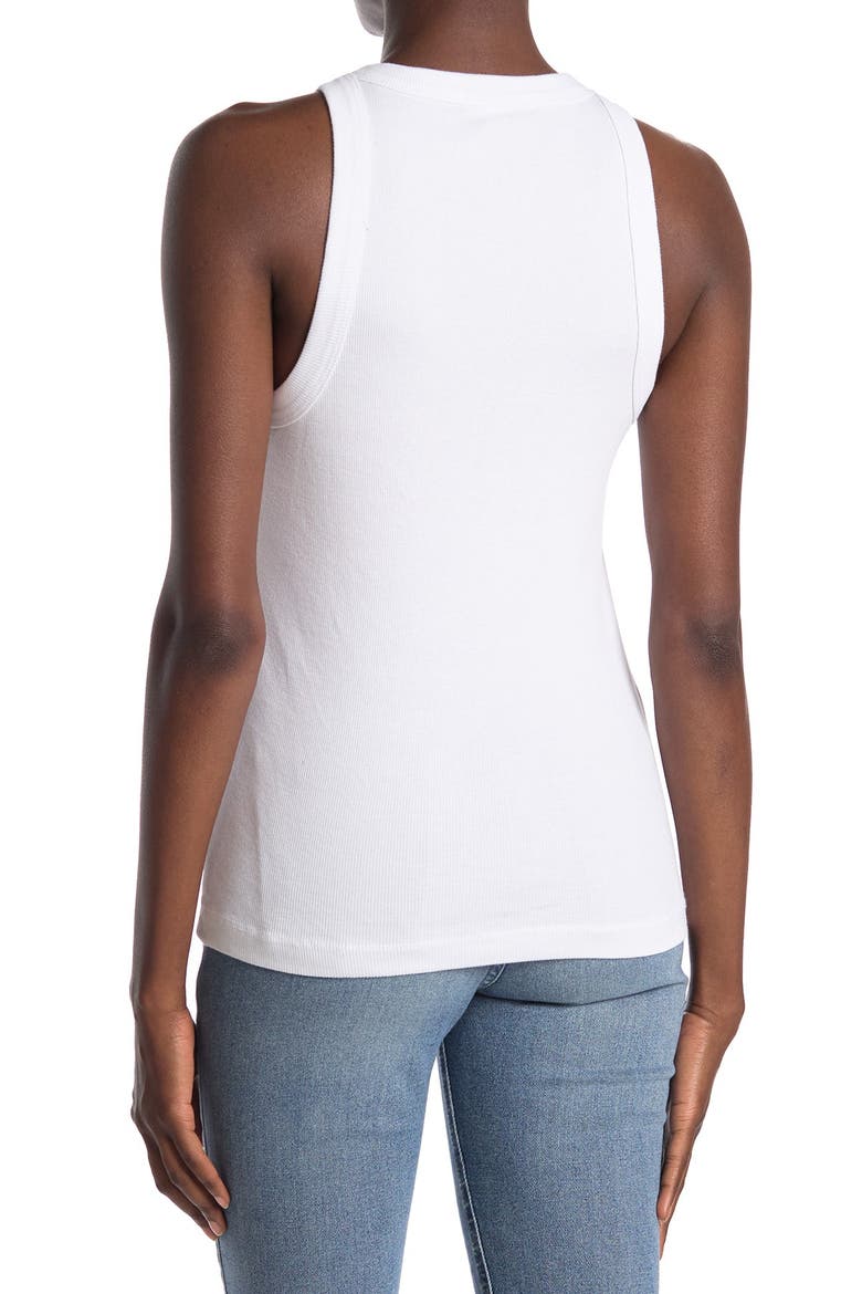 Ribbed Knit Tank, Alternate, color, WHT