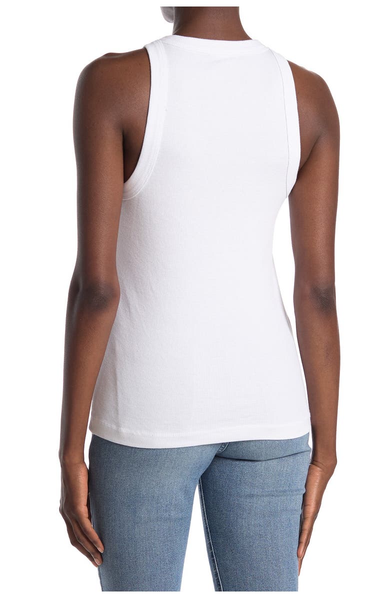 James Perse Ribbed Knit Tank, Alternate, color, Wht