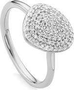 Monica Vinader Nura Diamond Pebble Stacking Ring