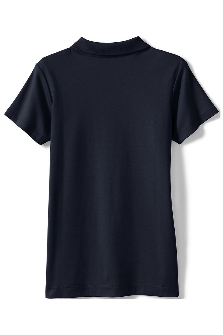 School Uniform Girls Short Sleeve Feminine Fit Interlock Polo Shirt, Alternate, color, Classic Navy