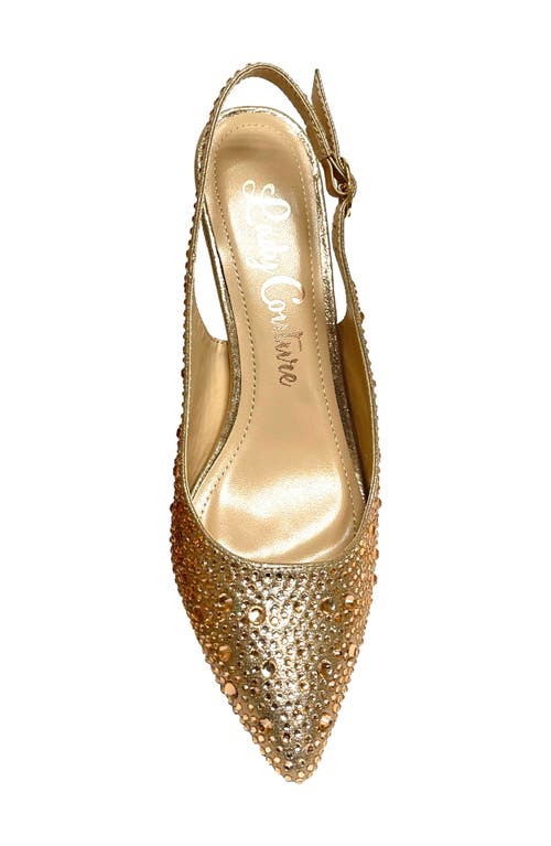 Lady Couture Onyx Rhinestone Slingback Pump In Multi