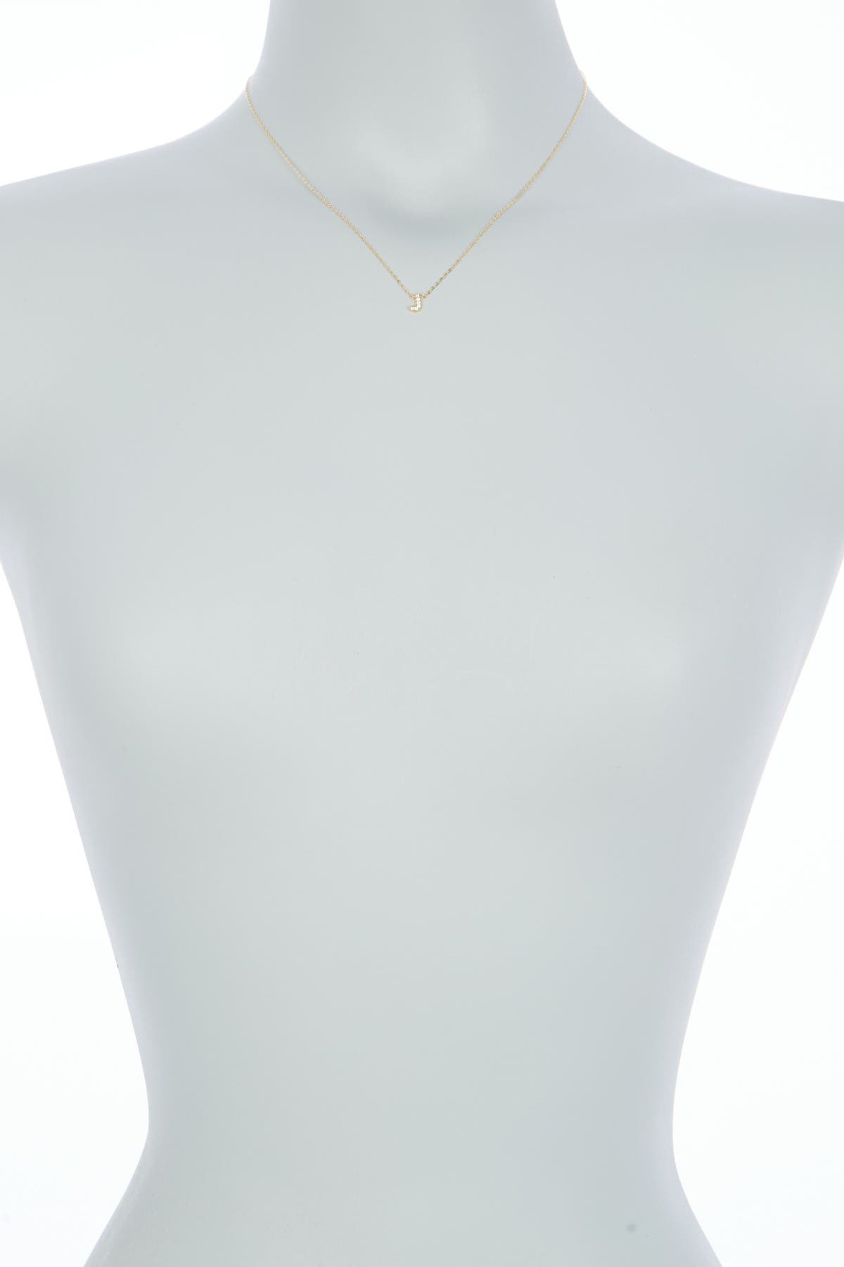 Nadri Pavé CZ Initial Pendant Necklace (Women) | Nordstromrack