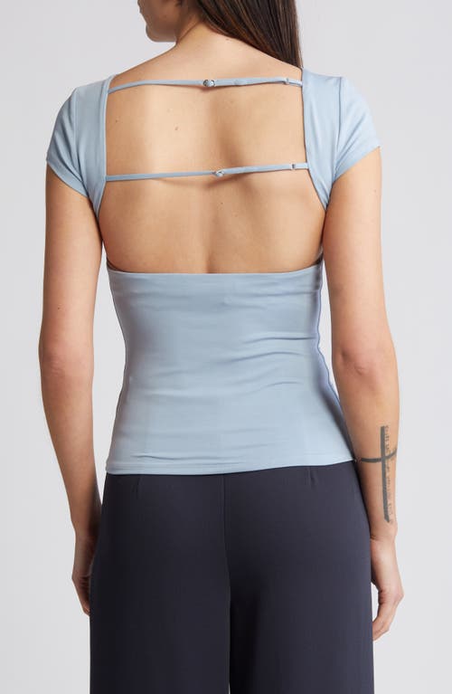 Rue Sophie Asger Long Vest In Blue Fog
