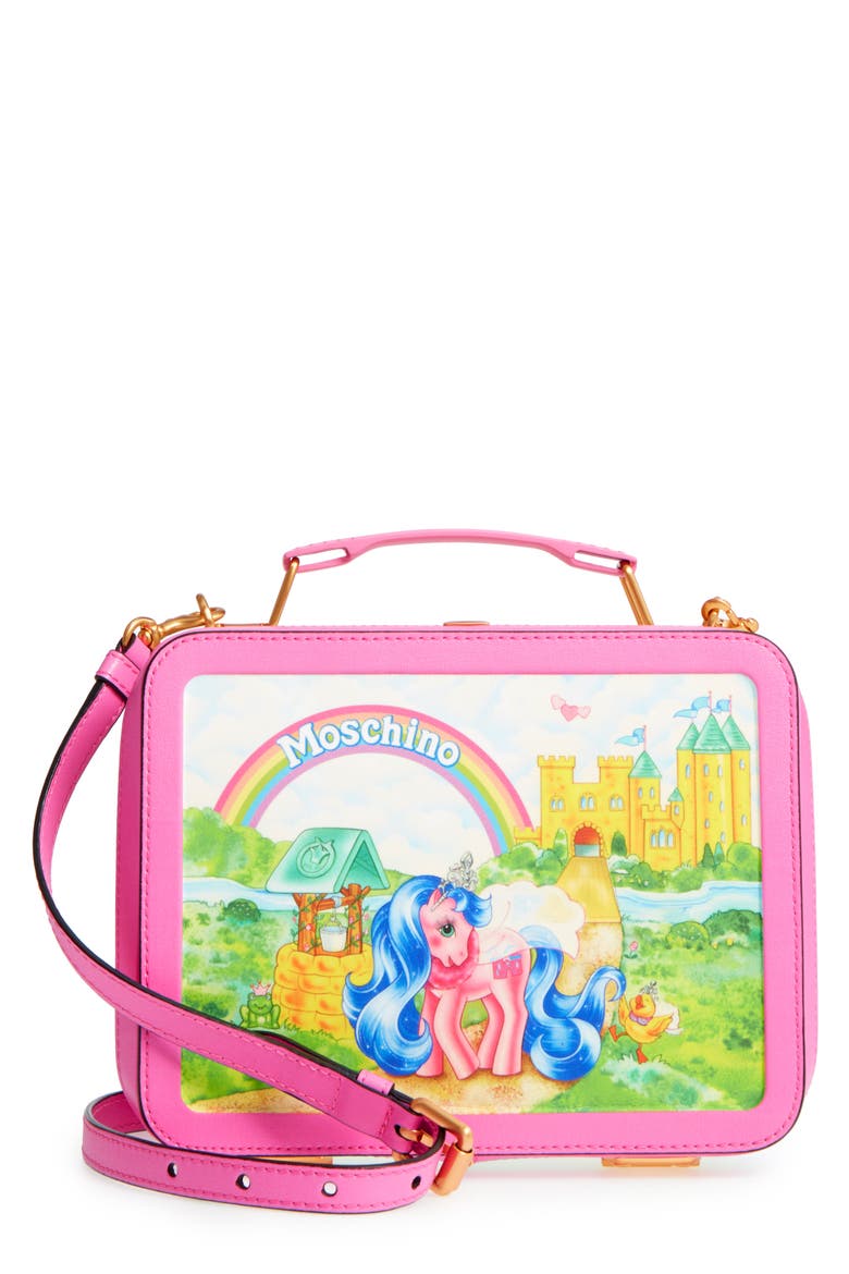 x My Little Pony Leather Lunch Box, Main, color, PINK