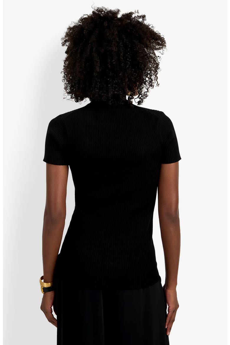Armeni Mock Neck Top, Alternate, color, Black