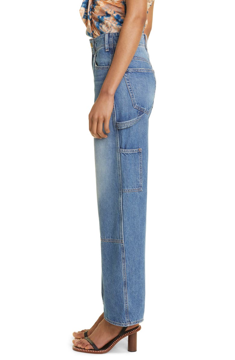 Ulla Johnson The Olympia Wide Leg Carpenter Jeans, Alternate, color,