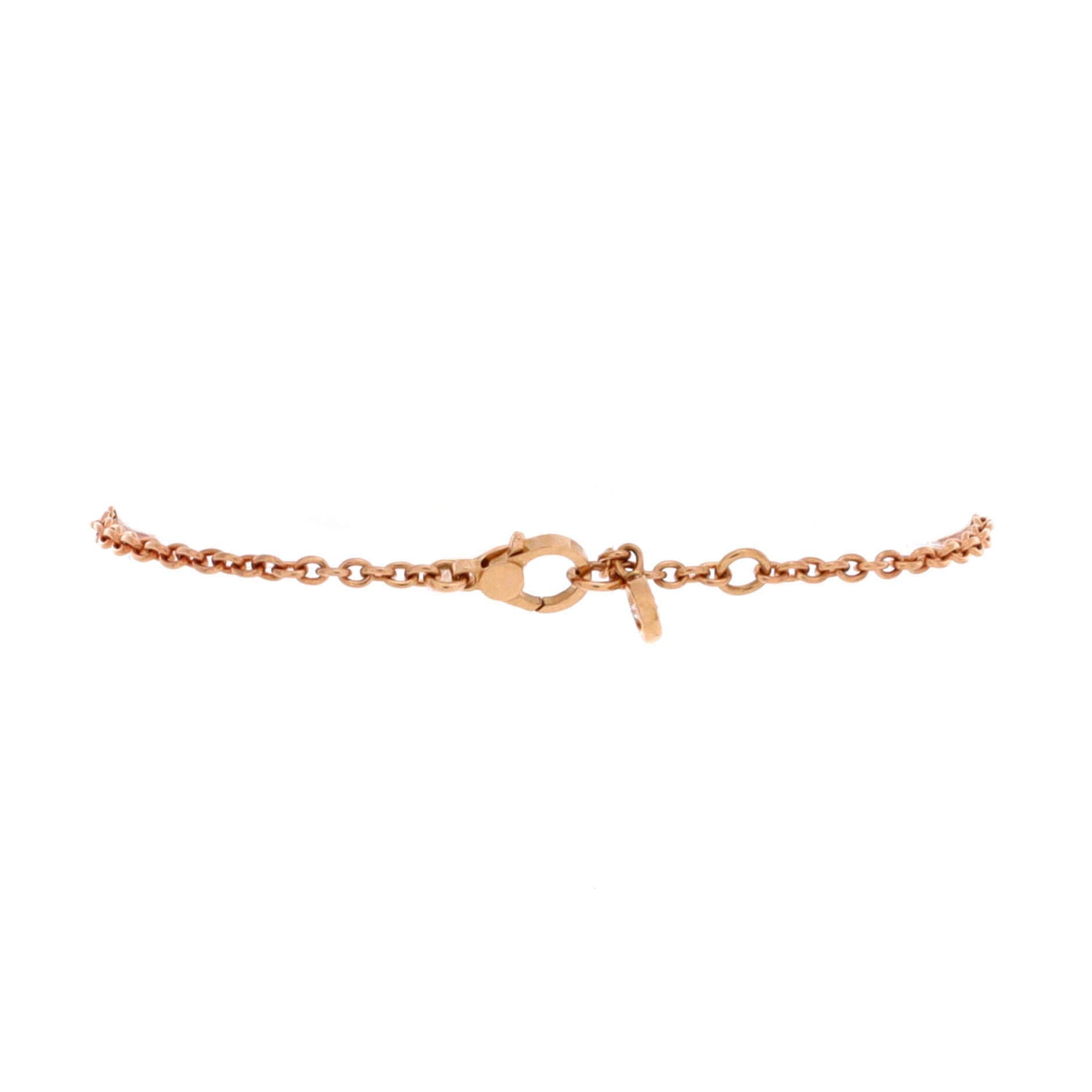Pre-Owned Hermes Finesse Bracelet 18K Rose Gold and Diamonds, Alternate, color, Rose Gold
