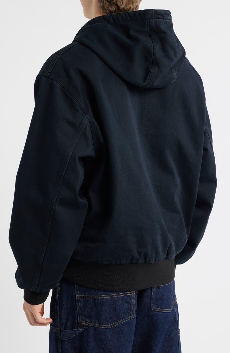 Carhartt Work In Progress Active Canvas Hooded Jacket, Alternate, color, Blue Midnight