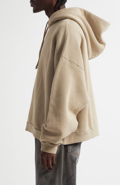 Acne Studios Gender Inclusive Relaxed Fit Hoodie In Concrete