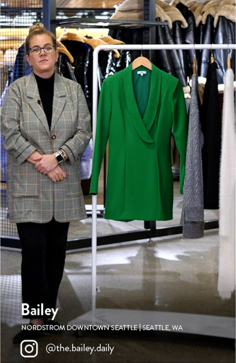 Shawl Collar Long Sleeve Coat Dress, sales video thumbnail