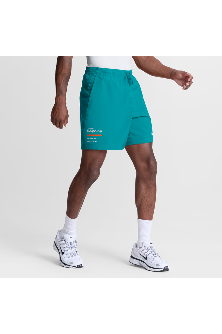 Men's Nike Aqua Miami Dolphins Form Dri-FIT Shorts, Main, color, Aqua