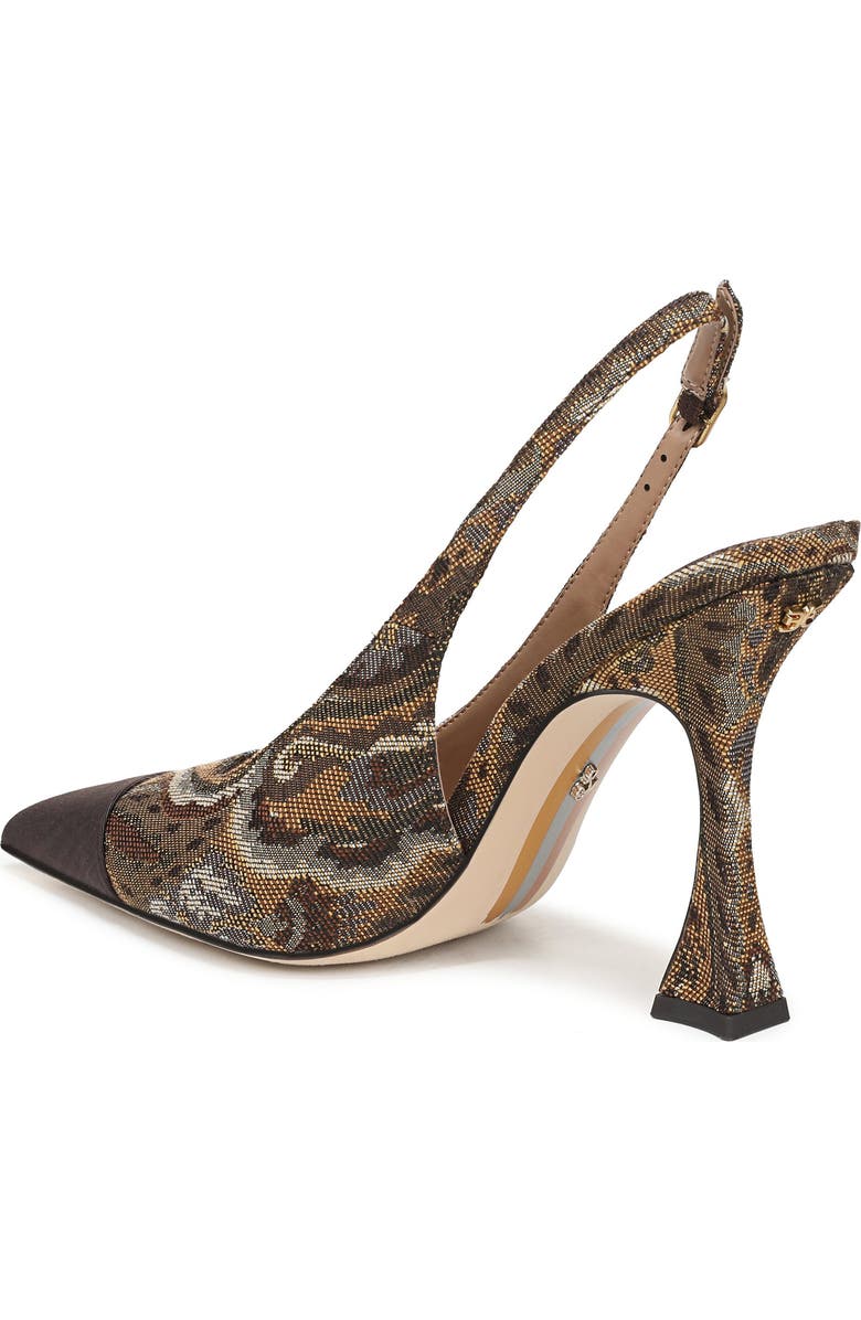 Sam Edelman Odette Slingback Pointed Toe Pump, Alternate, color, Olive/ Cocoa
