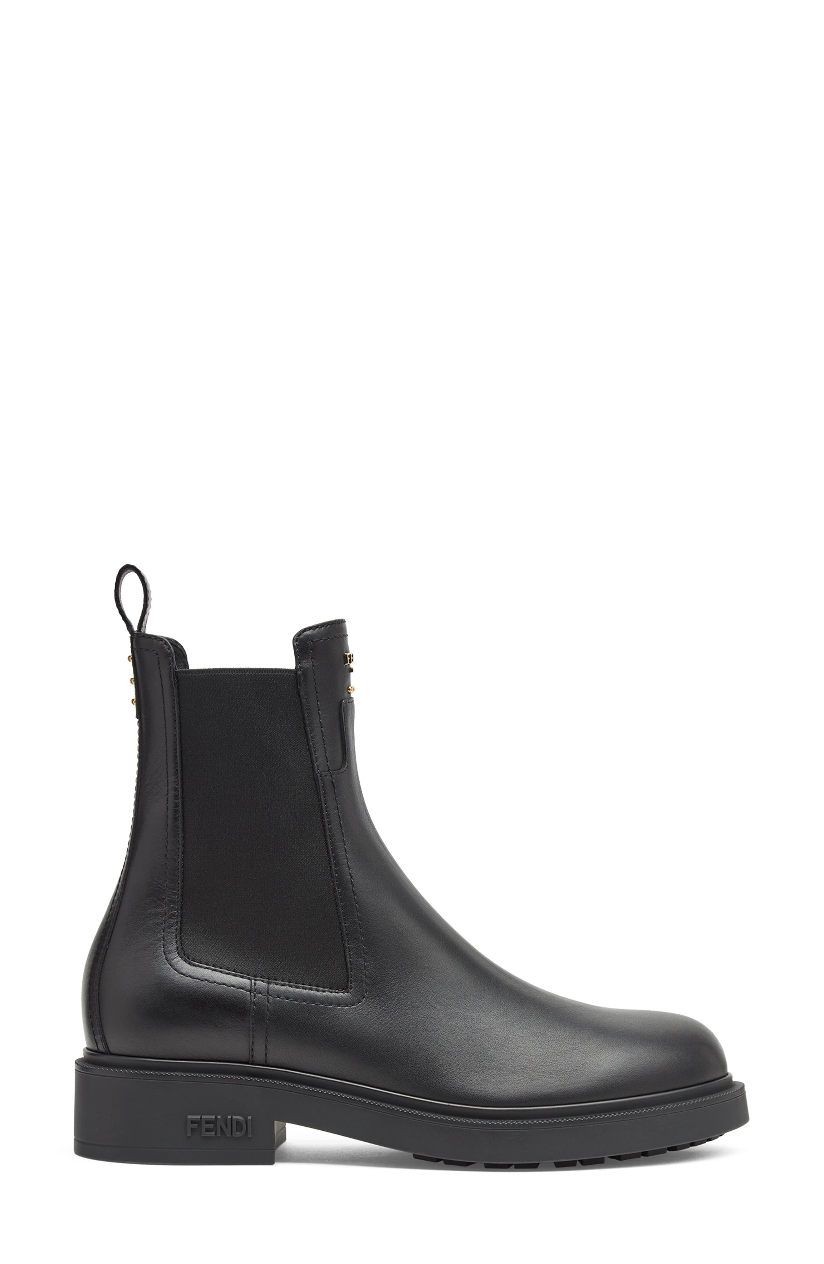 Fendi Filo Chelsea Boot, Alternate, color, Nero/ Nero