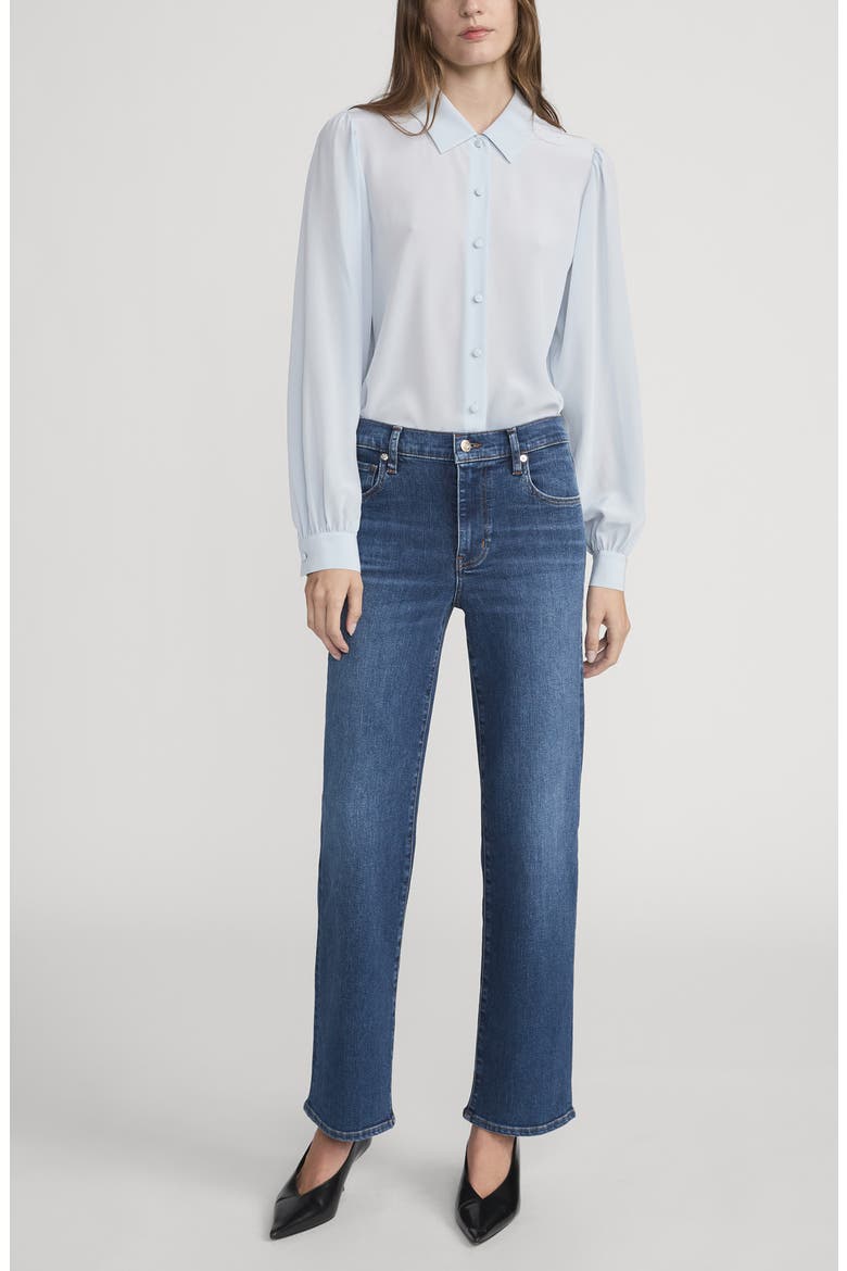 The Mellow Ankle Straight Leg Jeans, Alternate, color, SOLACE