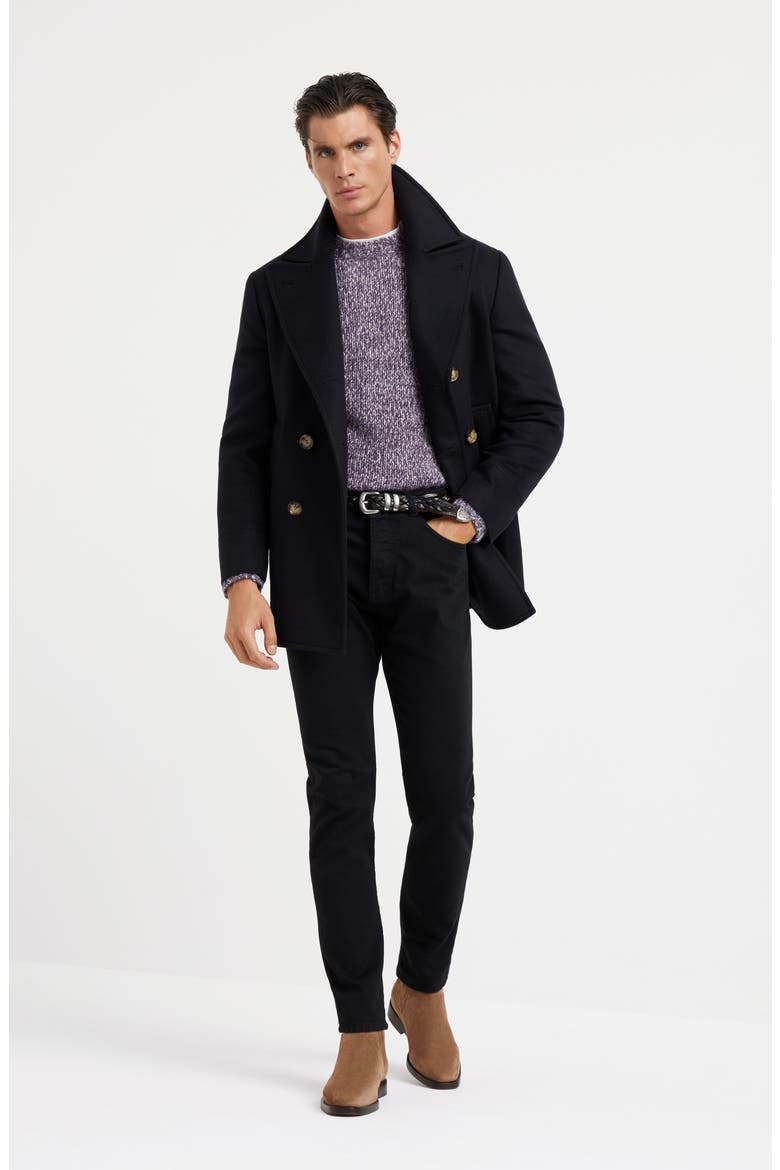 Chiné sweater, Alternate, color, Purple