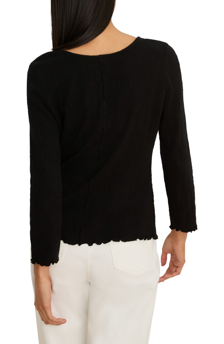 NZT by NIC+ZOE Lace Scoop Neck Top, Alternate, color, Black Onyx