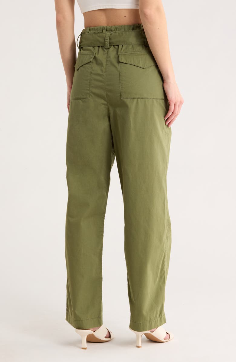 maje Popsy Cotton Utility Pants, Alternate, color, Khaki