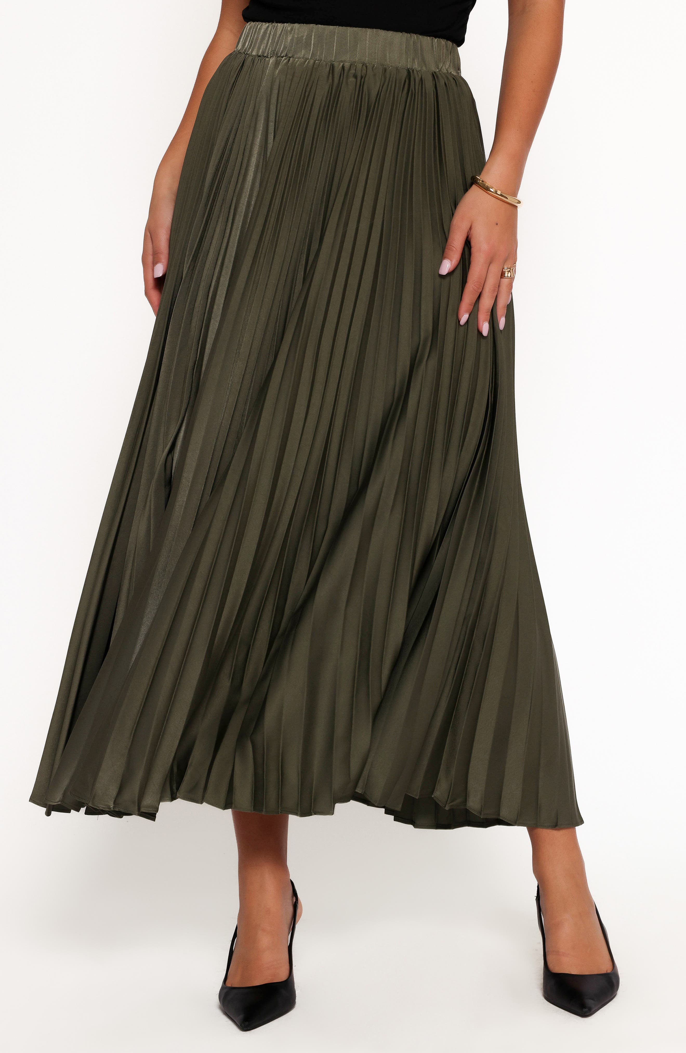 Petal & Pup Polina Pleated Maxi Skirt