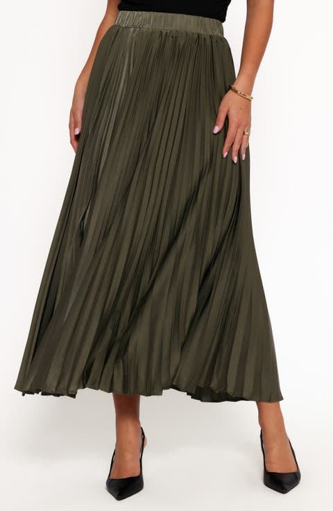 Polina Pleated Maxi Skirt