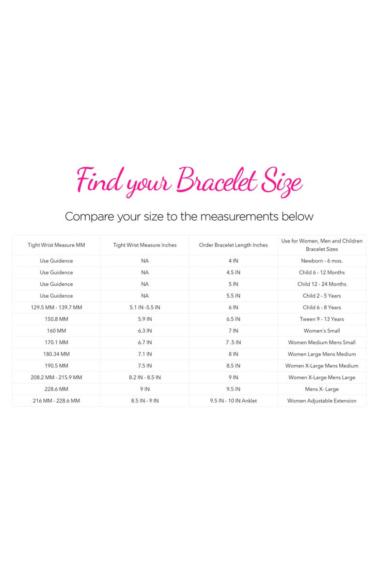 BLING JEWELRY Dainty Three Charm Bracelet, Alternate, color,