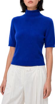 Love By Design Toddy Mock Neck Short Sleeve Sweater