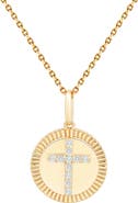 Frankie & Zoe Diamond Cross Pendant Necklace