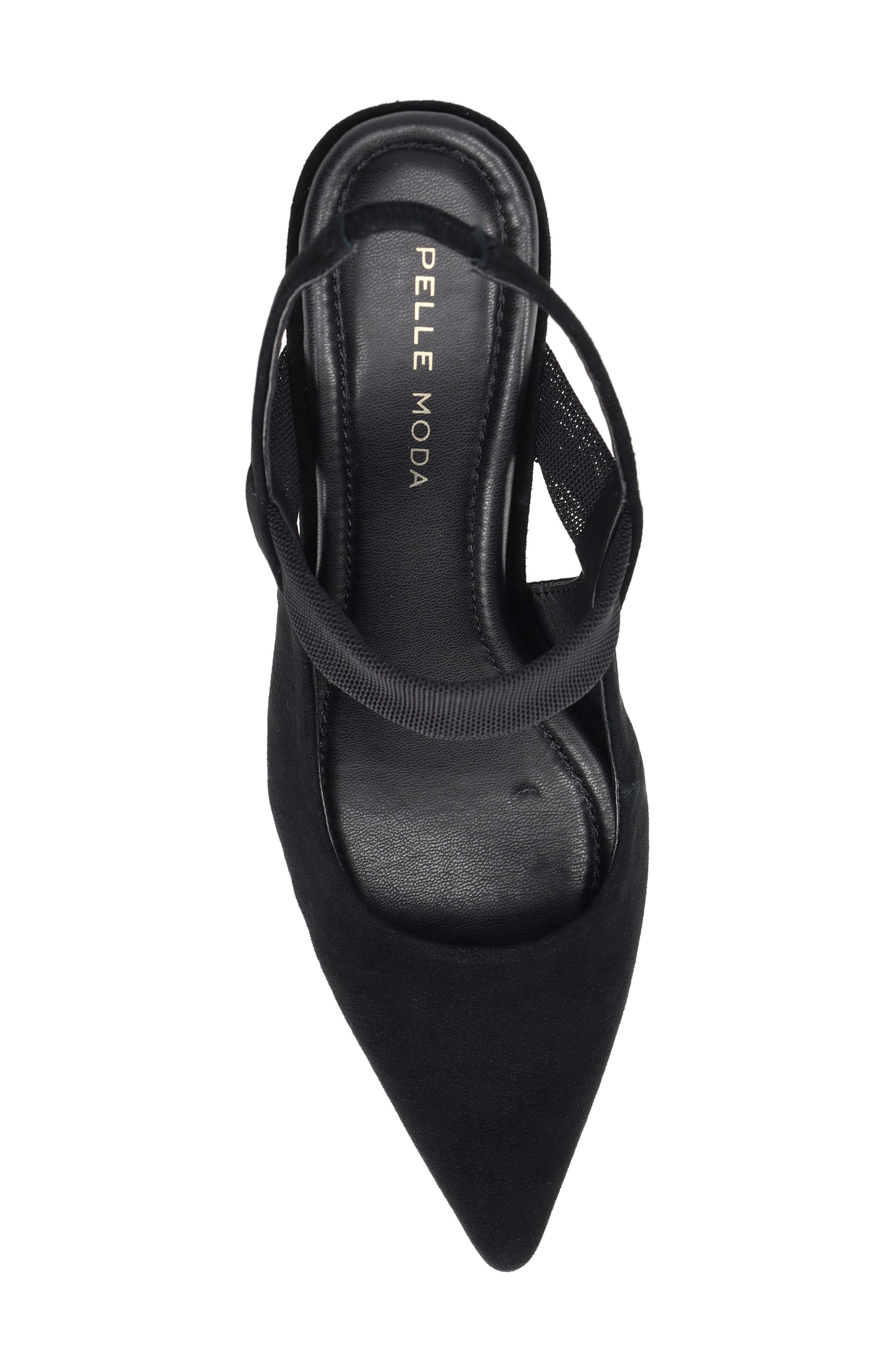 Imelde Slingback Pointed Toe Mary Jane Pump, Alternate, color, BLACK