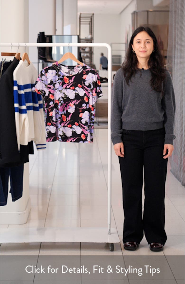 Eva Floral Boxy T-Shirt, sales video thumbnail