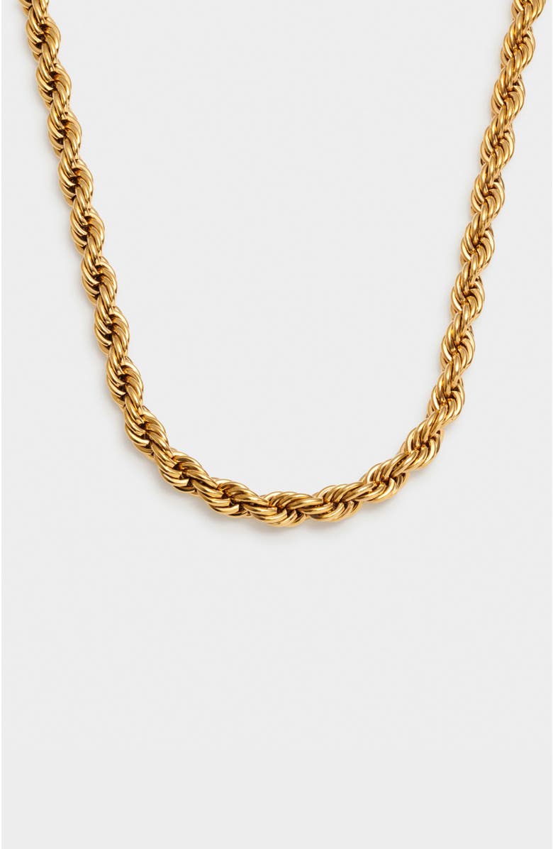 Katie Loxton Reine Rope Necklace, Main, color, Gold Coated