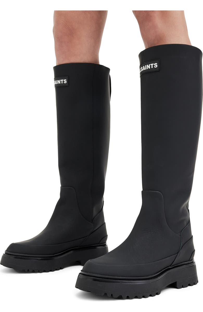 AllSaints Octavia Knee High Boot, Alternate, color,