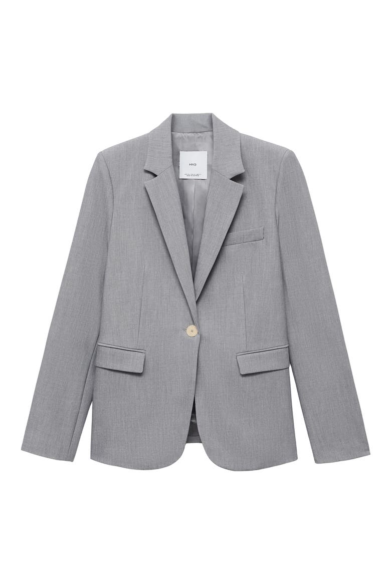 Fitted Suit Jacket, Main, color, GREY