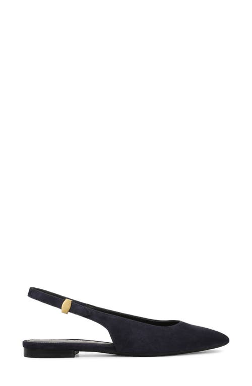 Veronica Beard Shina Slingback Pointed Toe Flat In Black