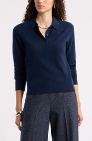 Nordstrom Cashmere Polo Sweater