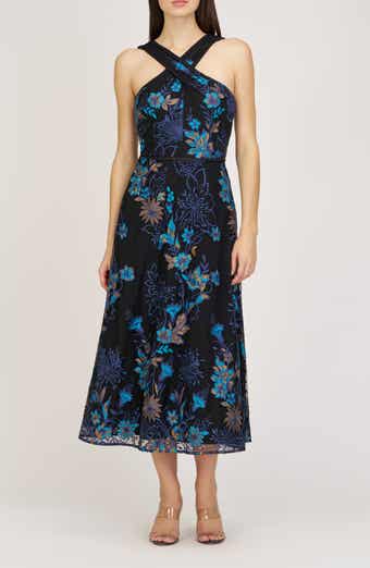 JS Collections Maggie Embroidered Sleeveless Gown