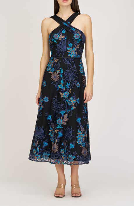 JS Collections Maggie Embroidered Sleeveless Gown