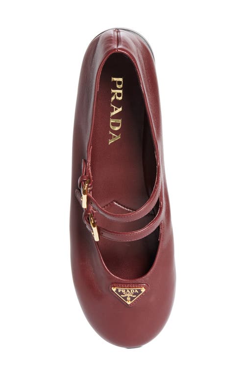 Prada Double Strap Mary Jane Flat