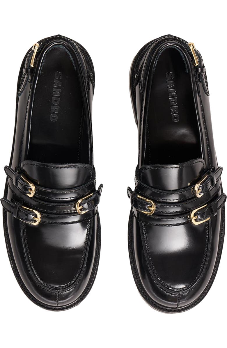 SANDRO Buckle loafers, Alternate, color,