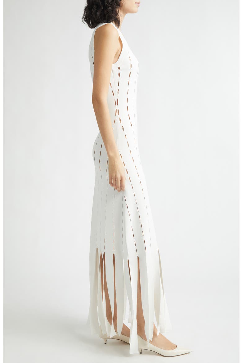 Jesse Openwork Car Wash Hem Sweater Dress, Alternate, color, WHITE