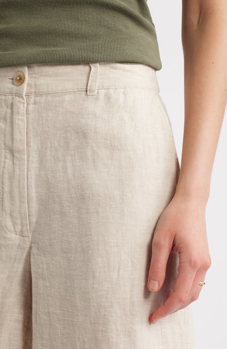 Caslon<sup>®</sup> Easy Waist Linen Bermuda Shorts, Alternate, color, 