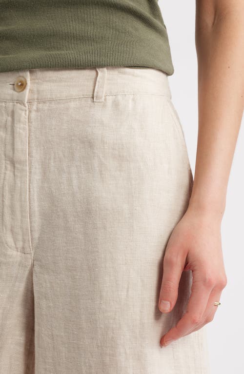 Shop Caslonr Caslon(r) Easy Waist Linen Bermuda Shorts