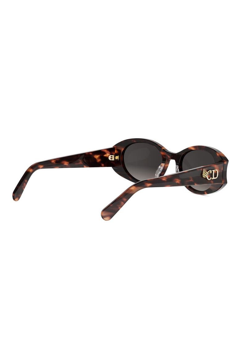 Glow B3I Gradient Oval Sunglasses, Alternate, color, RED HAVANA / GRADIENT SMOKE